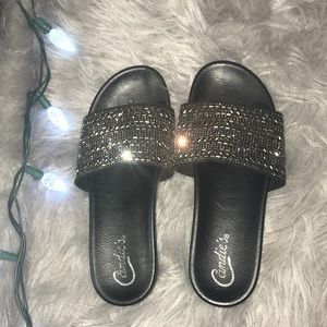 Sparkling Black Slides